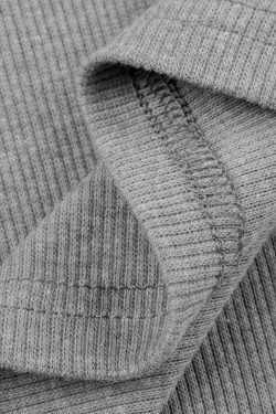 Y2K Street Portrait Print Raglan Ribbed Long Sleeve Knit - Coquette Aesthetic Grunge Style