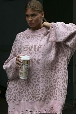 Y2K Street Style Loose Letter Embroidered Sweatshirt for Women - Coquette Aesthetic Grunge Fashion