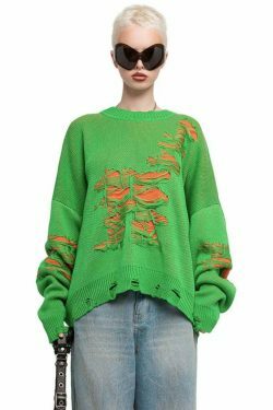 Y2K Street Style Tassel Sweatershirt - Coquette Aesthetic with Grunge Vibes & Pastel Goth Influence
