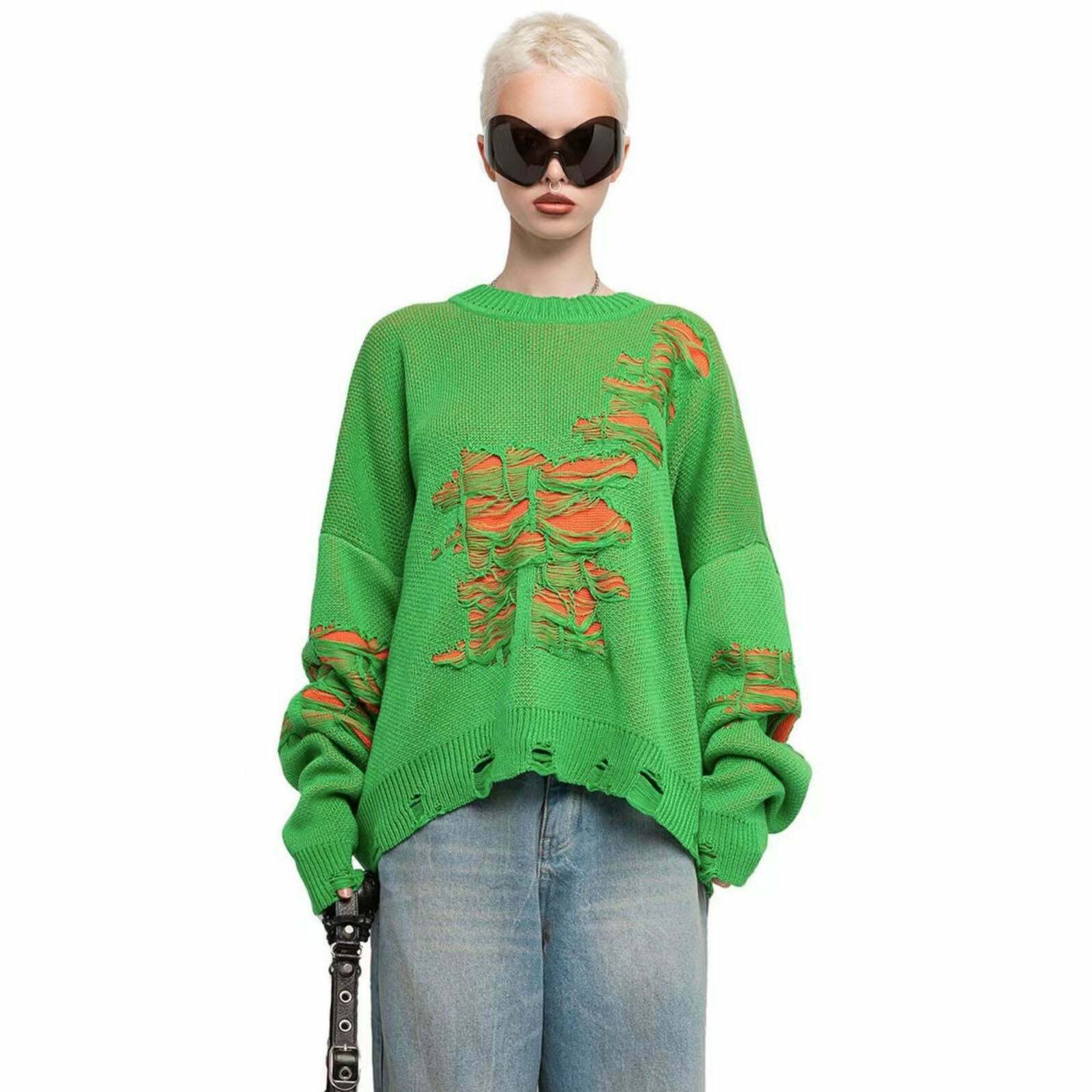 Y2K Street Style Tassel Sweatershirt - Coquette Aesthetic with Grunge Vibes & Pastel Goth Influence