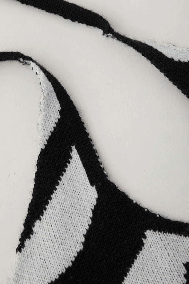 Y2K Stripe Halter Neck Knit Cami Top: Coquette Aesthetic, Grunge Style, Cute Tops