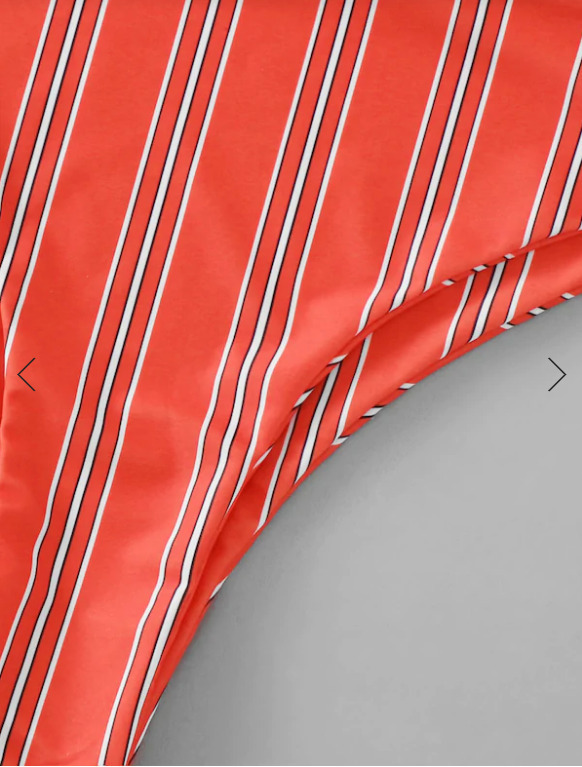 Y2K Striped Bikini Set with Front Knot - Coquette Aesthetic Swimwear Y2K Striped Bikini Set with Front Knot - Coquette Aesthetic Swimwear