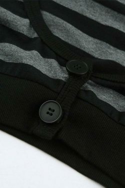 Y2K Striped Knit Top: Coquette Grunge Style, Cute Crop, Pastel Goth, Cargo Skirt, Old Money, Pre