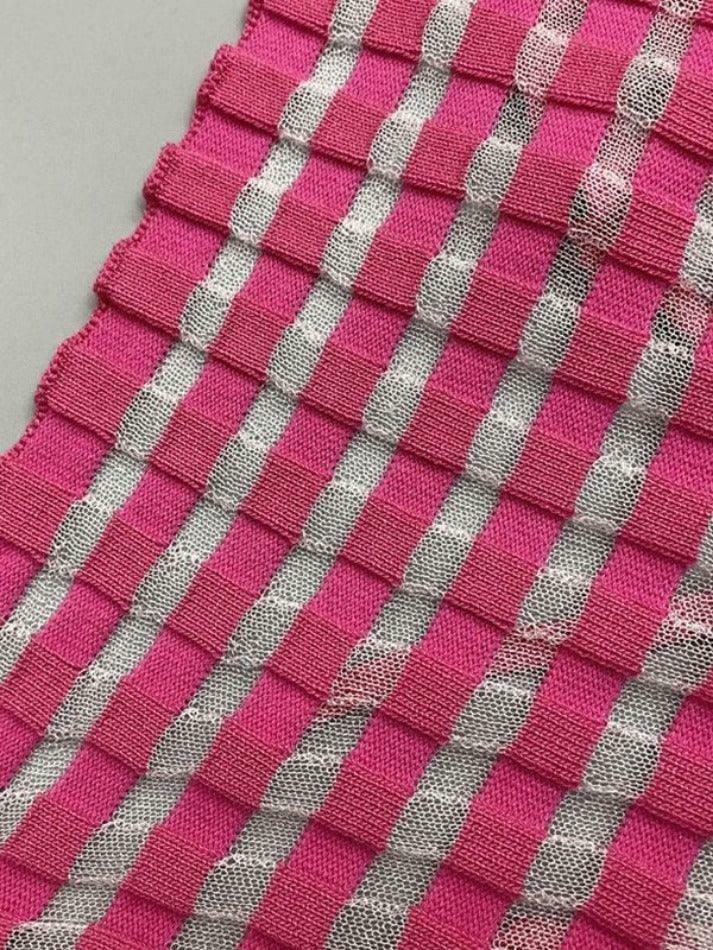 Y2K Striped Ribbed Knit Top: Coquette Grunge Aesthetic with Pastel Goth Influence Y2K Striped Ribbed Knit Top: Coquette Grunge Aesthetic with Pastel Goth Influence