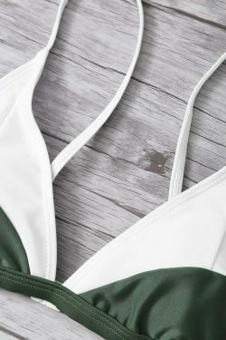 Y2K Style Color Block Bathing Suit - Coquette Aesthetic, Grunge Vibes, Pastel Goth - Trendy Swimwear