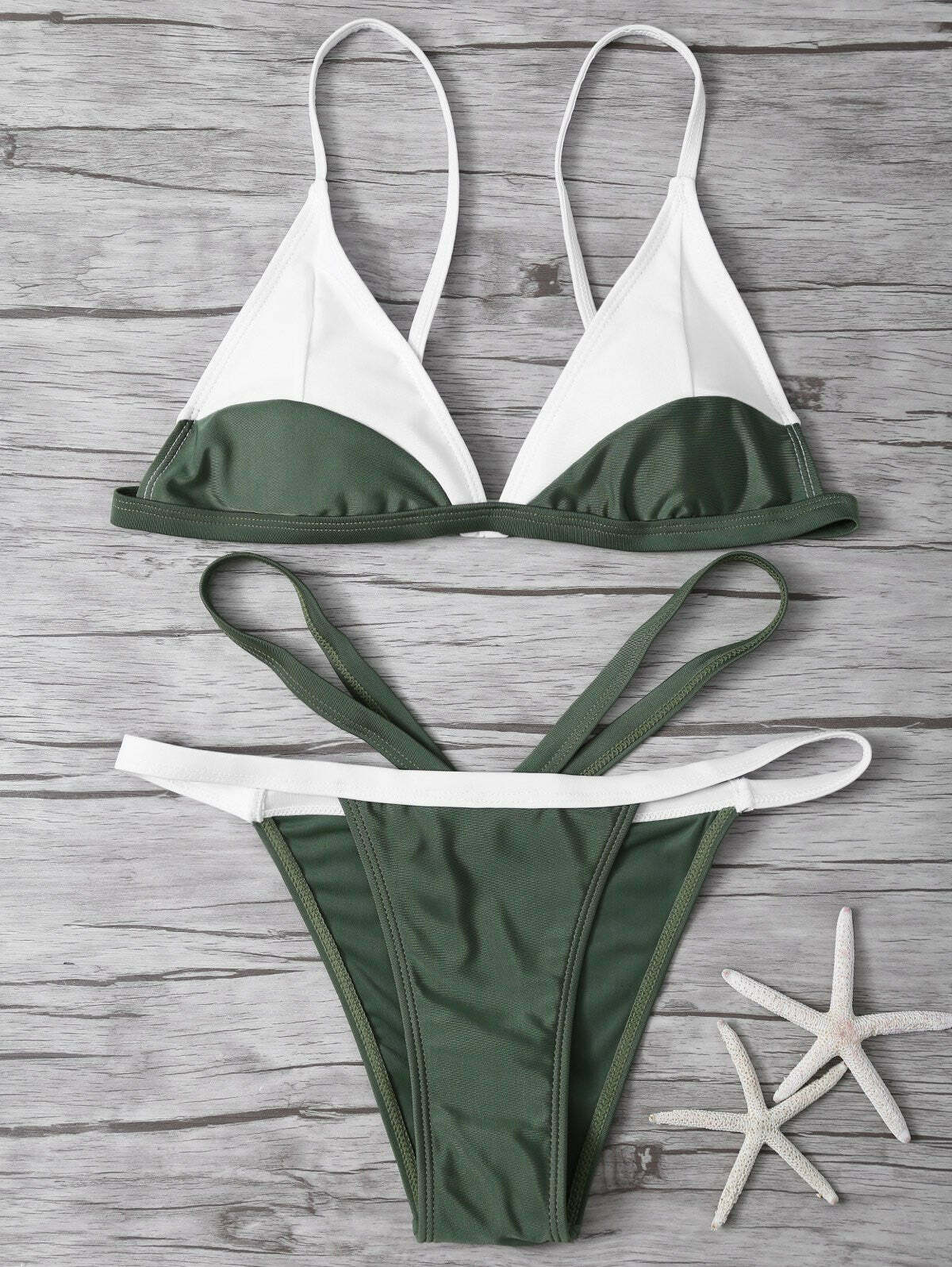 Y2K Style Color Block Bathing Suit - Coquette Aesthetic, Grunge Vibes, Pastel Goth - Trendy Swimwear