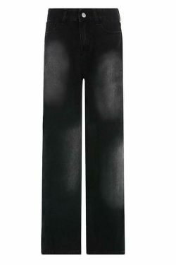 Y2K Style Low Rise Washed Loose-Fit Baggy Jeans - Vintage Aesthetic Denim for Women