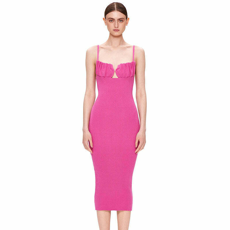 Y2K Suspender Chest Wrap Backless Dress - Coquette Aesthetic Grunge Style Fashion