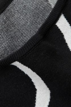 Y2K Swirl Stripe Knit Strapless Midi Dress - Coquette Aesthetic Fashion for Women