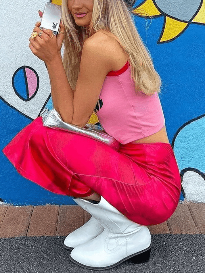 Y2K Tie-Dye Heart Wrap Midi Skirt - Coquette Grunge Aesthetic Y2K Tie-Dye Heart Wrap Midi Skirt - Coquette Grunge Aesthetic