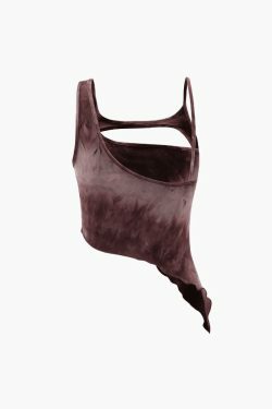 Y2K Tie Dye Cami Top with Hooded Shrug & Mini Skirt Set - Coquette Aesthetic Fashion