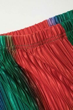 Y2K Tie Dye Plisse Halter Top & Pants Set - Coquette Aesthetic Outfit for Women