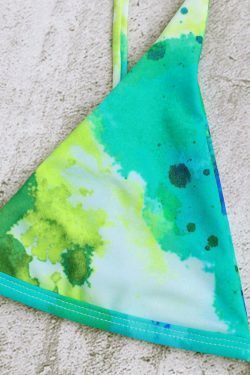 Y2K Tie Dye String Bikini Set for Niche Women Fashion
