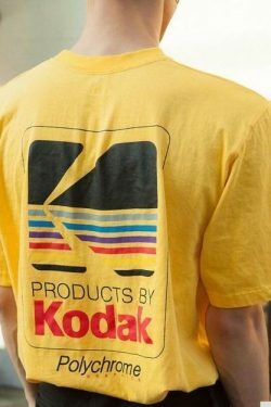 Y2K Vintage Kodak T-Shirt: Retro Aesthetic Tee for Women's Fashion
