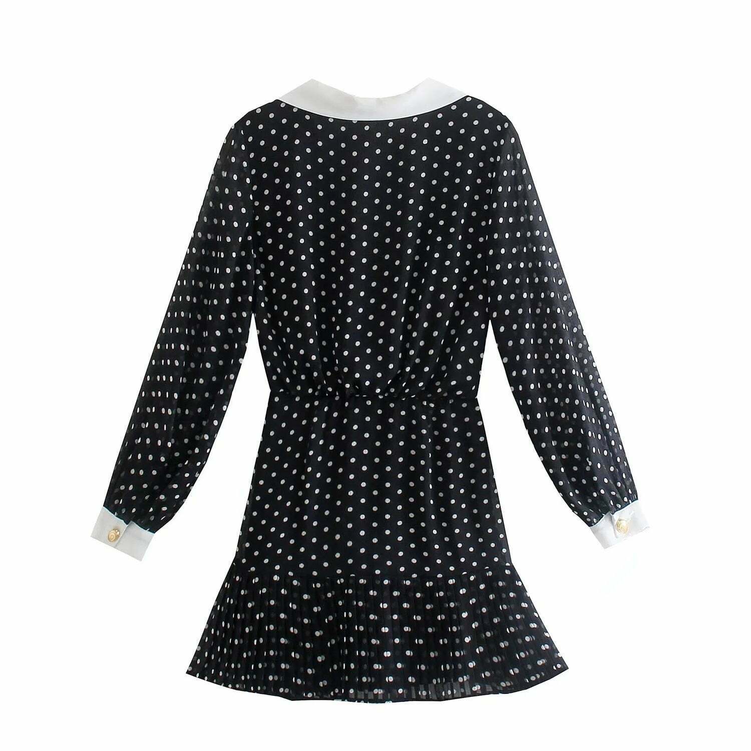 Y2K Vintage Polka Dot Dress - Coquette Aesthetic Fashion for Women Y2K Vintage Polka Dot Dress - Coquette Aesthetic Fashion for Women