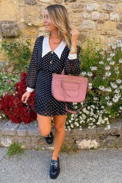 Y2K Vintage Polka Dot Dress - Coquette Aesthetic Fashion for Women