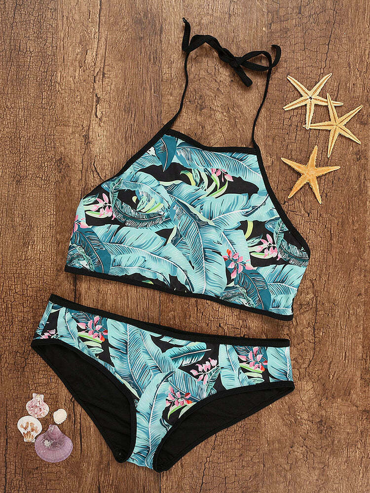 Y2K Vintage Tankinis: Backless Halter Swimwear - Coquette Aesthetic, Grunge Style, Cute Tops Y2K Vintage Tankinis: Backless Halter Swimwear - Coquette Aesthetic, Grunge Style, Cute Tops