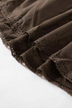 Y2K Vintage Tiered Midi Skirt: Coquette Aesthetic with Grunge & Pastel Goth Vibes