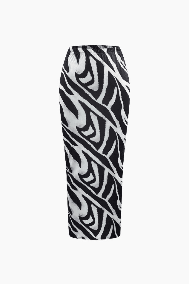 Zebra-Print Coquette Aesthetic Crop Top & Cargo Skirt Set Zebra-Print Coquette Aesthetic Crop Top & Cargo Skirt Set