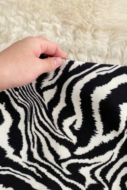 Zebra Print Mini Skirt - Y2K Fashion Statement with Coquette Aesthetic & Grunge Vibes