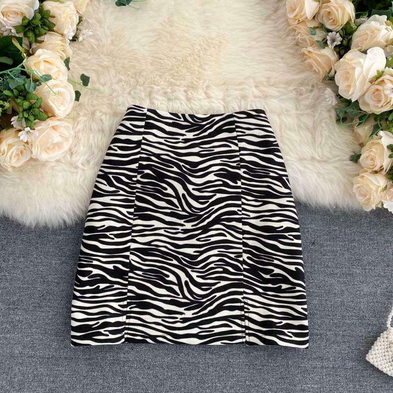 Zebra Print Mini Skirt - Y2K Fashion Statement with Coquette Aesthetic & Grunge Vibes