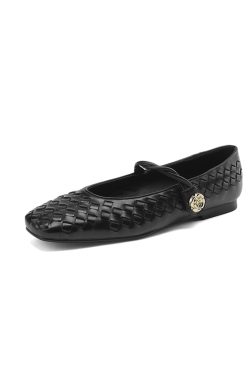 1 cm Italian-Style Soft Sole Leather Flats - Comfortable Fully Padded Interior for All-Day Wear