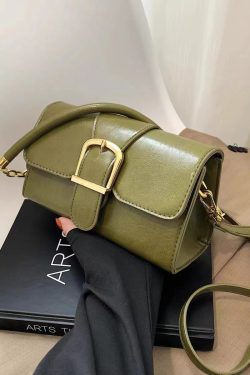 2023 Casual Shiny Green Small Square Crossbody Bag - Elegant Shoulder Underarm Bag for Women, Niche Fashion Accessory