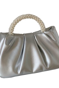 2023 Pearl Color Pleated Cloud Women's Handbag - Versatile Wrist & Shoulder Crossbody Bag for Chic Style