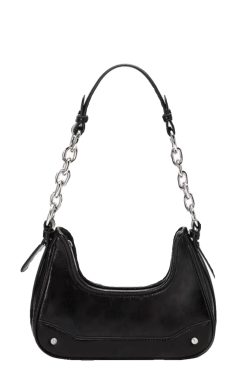 2023 Silver Underarm Bag for Women, Handheld Chain Baguette, Versatile High-End Shoulder Crossbody Bag