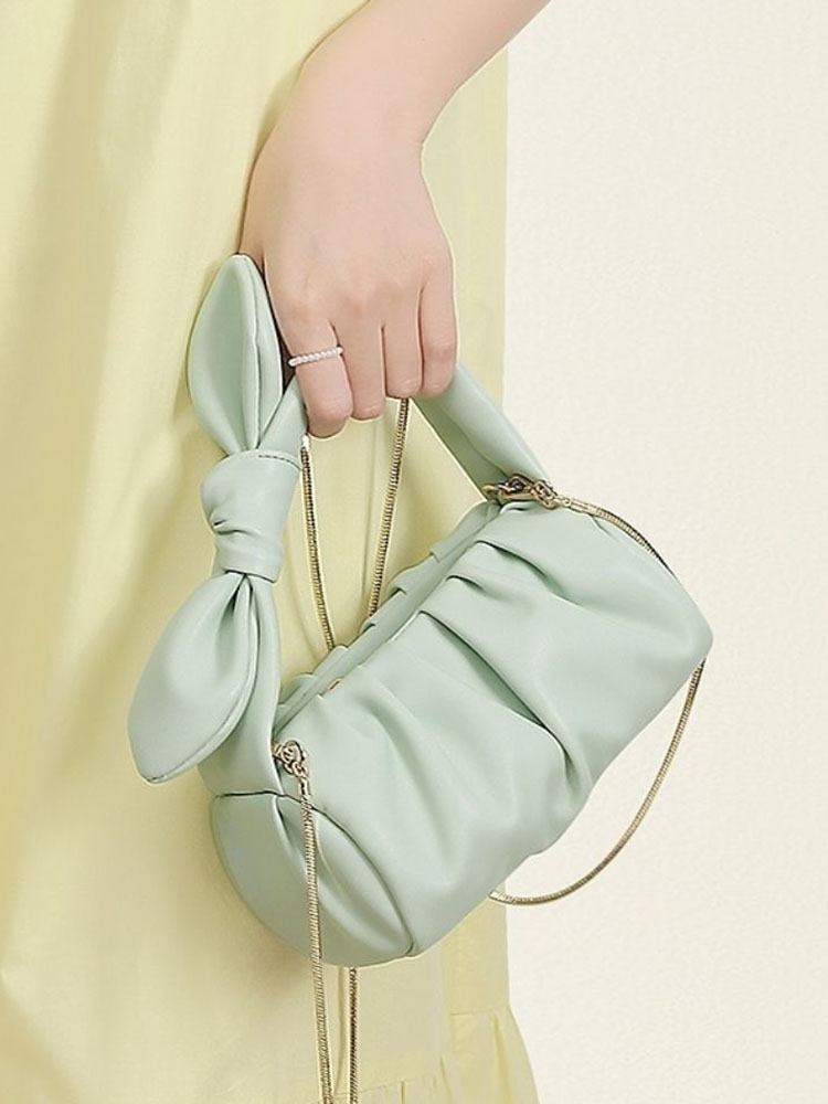 2023 Spring/Summer Small Rabbit Ears Handheld Ruffled Cloud Bag, Versatile Crossbody Chain Bag, Trendy Niche Design 2023 Spring/Summer Small Rabbit Ears Handheld Ruffled Cloud Bag, Versatile Crossbody Chain Bag, Trendy Niche Design