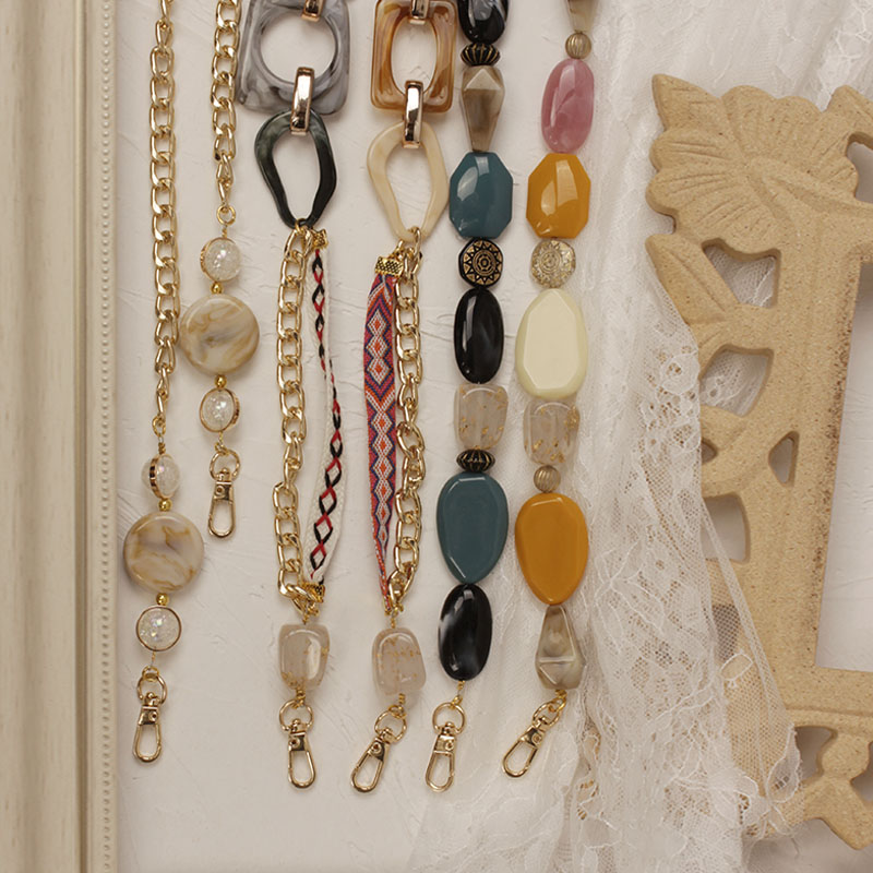 2023 Women's Bohemian Chain Shoulder Strap - DIY Crossbody Handheld Resin Bag Strap - Universal Fit for Fashionable Styles 2023 Women's Bohemian Chain Shoulder Strap - DIY Crossbody Handheld Resin Bag Strap - Universal Fit for Fashionable Styles