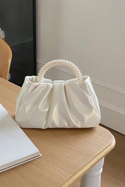 2023 Women's Pearlescent Ruffled Cloud Handbag - Mini Crossbody Shoulder Bag in Trendy Color