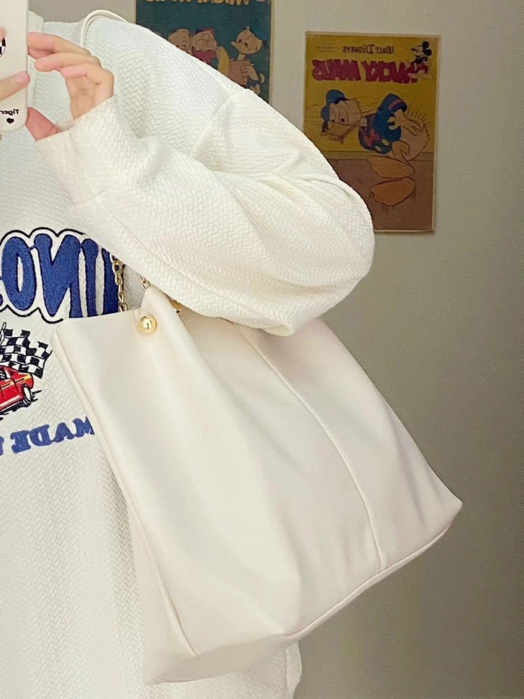 2023 Women's Soft Leather Large Capacity Tote Bag - High-End Niche Design, Perfect for College Students, Handheld & Shoulder Style 2023 Women's Soft Leather Large Capacity Tote Bag - High-End Niche Design, Perfect for College Students, Handheld & Shoulder Style