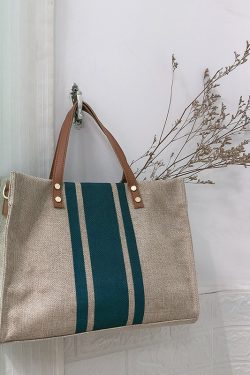 2024 Korean Style Women's Large Canvas Shoulder Crossbody Handbag - Simple Professional Commuter Fashion