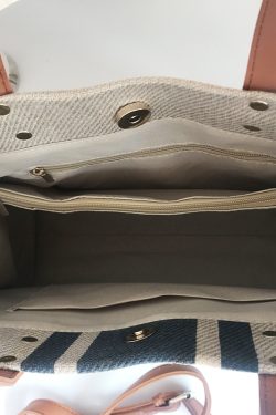 2024 Korean Style Women's Large Canvas Shoulder Crossbody Handbag - Simple Professional Commuter Fashion