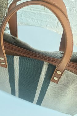 2024 Korean Style Women's Large Canvas Shoulder Crossbody Handbag - Simple Professional Commuter Fashion