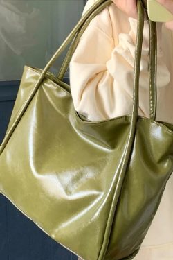 2024 Korean Style Women's Textured Tote Bag - Large Capacity Shoulder Bag for Spring Summer Fashion