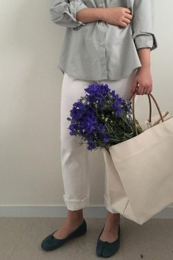 2024 Minimalist Large Capacity Shoulder Canvas Tote Bag - Dongdaemun Style Women's Shopping Bag