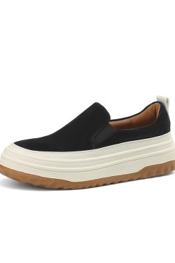 2024 New Italian-Style Thick-Soled Wedge Shoes for Women - 5 cm Soft Sole Genuine Leather Comfort