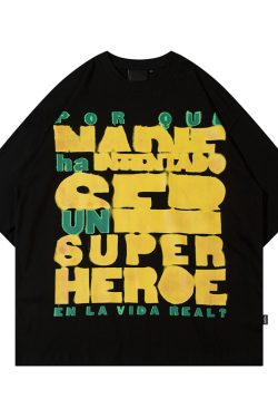 2024 Summer American Vintage Short Sleeve Letter Print T-Shirt for Men and Women - Street Style Couples Top