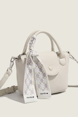 2024 Trendy Summer Small Crossbody Bags for Women, Versatile Korean-Style Textured Scarf Tote Bucket Bags