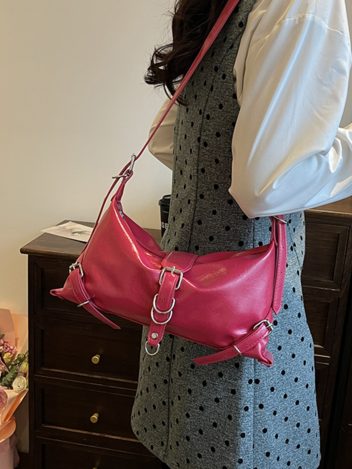 2025 Black Soft Leather Large Capacity Casual Tote Bag for Women - Korean Style Fashion Shoulder and Crossbody Bag 2025 Black Soft Leather Large Capacity Casual Tote Bag for Women - Korean Style Fashion Shoulder and Crossbody Bag