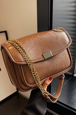 2025 High-End Textured Chain Shoulder Crossbody Bag for Women - Fashionable Commuting Underarm Style