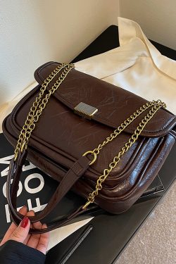 2025 High-End Textured Chain Shoulder Crossbody Bag for Women - Fashionable Commuting Underarm Style