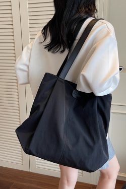 2025 Japanese-Style Large Capacity Tote Bag for Women - Casual Versatile Shoulder Bag for College and Work Commuting