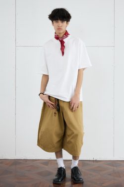 2025 Men's Seven-Point Pants - Casual Wide-Leg Workwear, Loose Fit Draping Shorts for Versatile Everyday Style