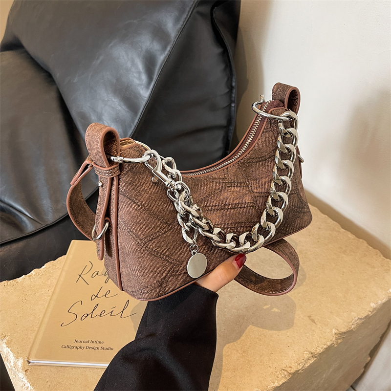 2025 New Model Patchwork Small Bag for Women - Stylish Versatile Chain Underarm Shoulder Crossbody Bag 2025 New Model Patchwork Small Bag for Women - Stylish Versatile Chain Underarm Shoulder Crossbody Bag