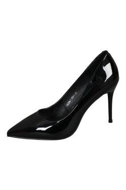 2025 New Style French Girl Patent Leather High Heels - Versatile Sexy Pointed Toe Thin Heel Shallow Mouth Flats for Women