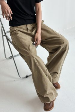 2025 New Wide-Leg Curved Knife Casual Pants for Men and Women - Straight-Leg Loose Fit, Trendy Unisex Fashion