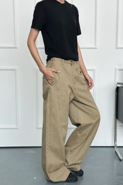 2025 New Wide-Leg Curved Knife Casual Pants for Men and Women - Straight-Leg Loose Fit, Trendy Unisex Fashion